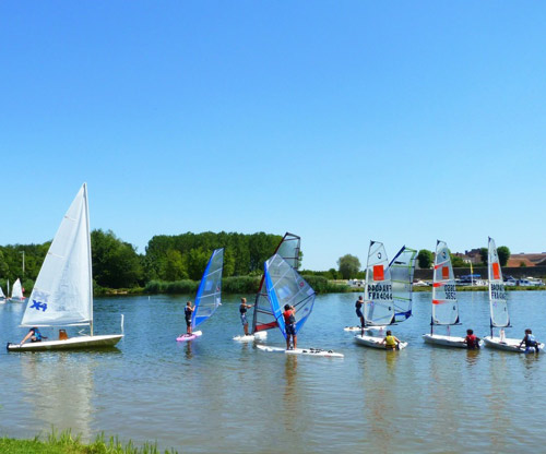 Planche à voile sur la Saône